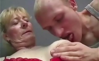 Hairy Granny Fucks For Young Cum