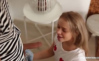 Amazing blonde teen gymnast fucked indestructible and good