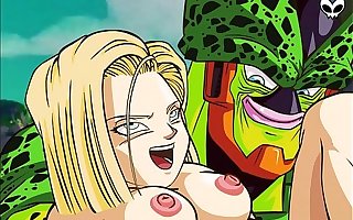 DBZ- Hominoid 18 and Cell Porn