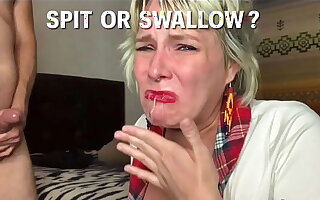 To Spit Or To Swallow Cum, Lose concentration Is The Question!
