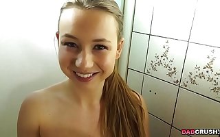 Hot teen Taylor Sands takes daddys huge load of shit