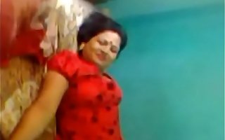 indian man going to bed sexy sali pussy in red saree in home