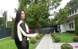 Real German Teen Harlot Snowwhite Meet Client forth Have sex
